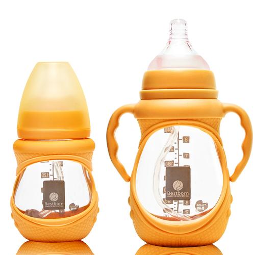 塑料带手柄大容量宝宝婴儿喝水奶壶包邮1-3岁小孩宽口奶瓶耐摔pp